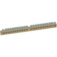 Шина NO-122-36 PEN земля-ноль 8х12мм 22/1 латунная крепеж по центру Эра Б0047252