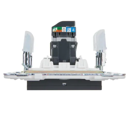 Розетка компьютерная RJ45 кат.5E SKANDY SK-K01G графит IEK SK-K10-1-K53 фото 3