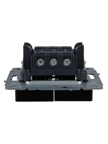 Выключатель проходной 2-кл. СП BRITE ВС10-2-6-БрЧ 10А механизм черн. IEK BR-V22-0-10-K02 фото 4