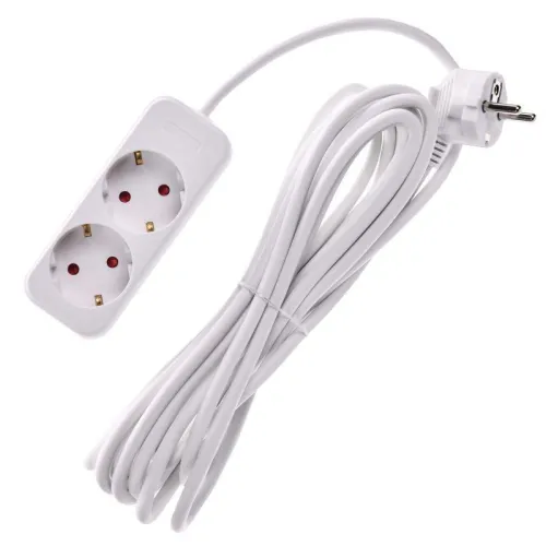 Удлинитель 2х5м 10А У02 ПВС 3х1 бел. UMA IEK UM-YP10-10-02-05-Z-K01 фото 2