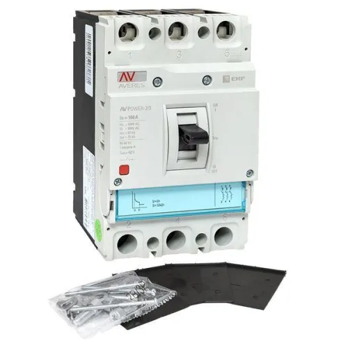 Выключатель автоматический 160А 80кА AV POWER-2/3 TR AVERES EKF mccb-23-160H-TR-av фото 2