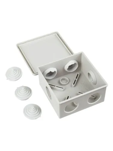 Коробка распаячная ОП 85х85х40 IP44 KM41235 (6 каб.ввод.) IEK UKO11-085-085-040-K41-44 фото 4