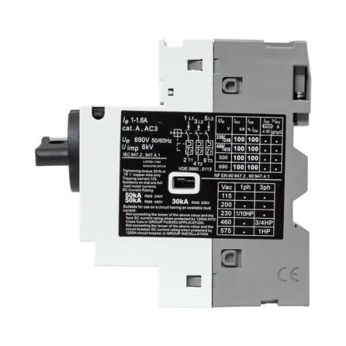 Выключатель автоматический для защиты двигателя GV2P 1-1.6А EKF gv2pm-1.6 фото 6