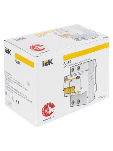 Выключатель автоматический дифференциального тока 2п C 25А 100мА тип AC 4.5кА АД-12 KARAT IEK MAD10-2-025-C-100 фото 11