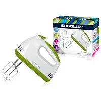 Миксер ручной ELX-EM03-C34 бел./салат. Ergolux 14935