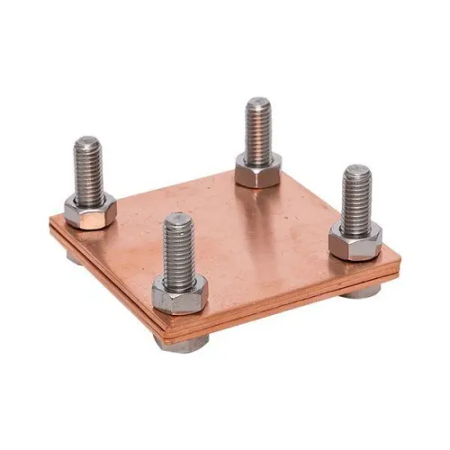 Зажим полоса 40 - полоса 40 (3 пластины 70х70мм) Cu PROxima EKF lp-g3105-cu фото 2