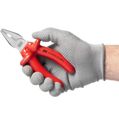 Пассатижи диэлектрические Profi 160мм 1000В ARMA2L 3 IEK A2L3-PL20-K2-160 фото 2