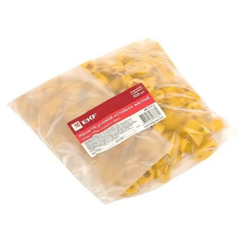 Изолятор угловой "Стойка" желт. PROxima EKF ak-1-1-y фото 5