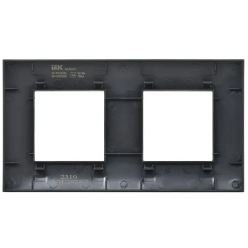 Рамка 2-м SKANDY SK-F02Bl черн. IEK SK-M22-K02 фото 5