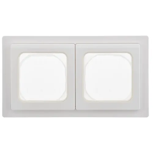 Рамка 2-м СП FLITE Рпро-2-55-ФлБ IP55 бел. IEK FI-M20-32-55-K01 фото 3