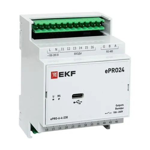 Модуль расширения ePRO удаленного управления 6вх/4вых 230В PROxima EKF ePRO-6-4-230 фото 2