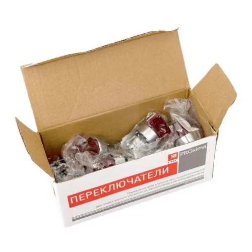 Механизм переключателя исполнительный ХB4 красн. на 2 положения с фиксацией с подсветкой с короткой ручкой PROxima EKF XB4BD2FL-R фото 10