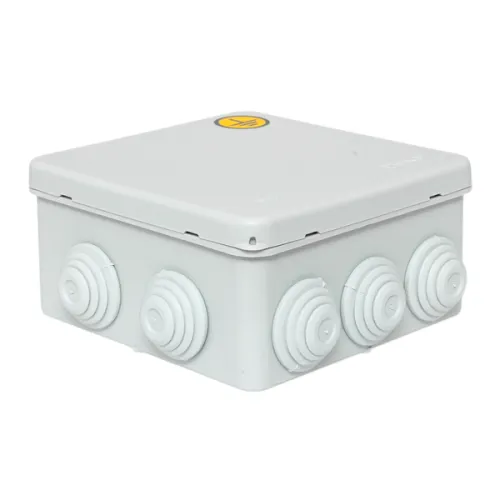 Коробка уравнивания потенциалов КУП-030-014 100х100х50 IP55 с крышкой наружн. для прямого монтажа 10 мембр. вводов сер. EKF plc-kmr-030-014-g