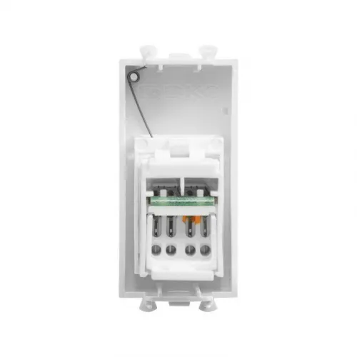 Розетка компьютерная 1мод. Avanti "Белое облако" RJ45 кат.5E модульная DKC 4400461 фото 3