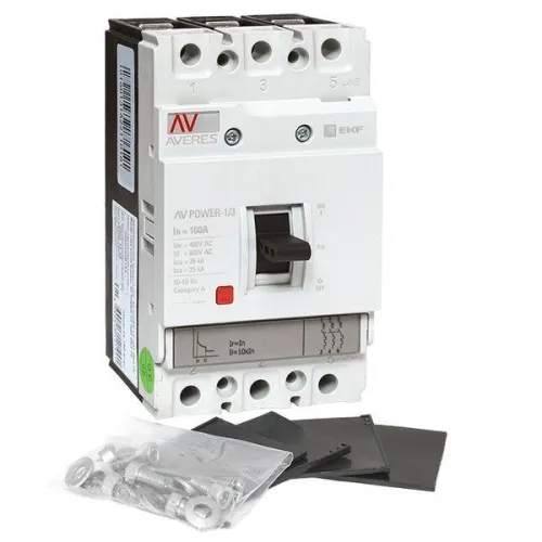 Выключатель автоматический 3п 160А 35кА AV POWER-1/3 TR AVERES EKF mccb-13-160-TR-av фото 4