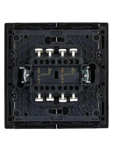 Выключатель проходной 2-кл. СП FORTE&PIANO 10А FP107 черн. IEK FP-V22-0-10-1-K02 фото 3