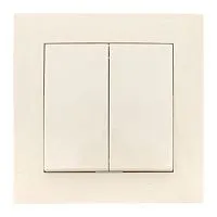 Выключатель 2-кл. СП Валенсия 10А IP20 крем. PROxima EKF EWV10-023-20