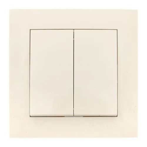 Выключатель 2-кл. СП Валенсия 10А IP20 крем. PROxima EKF EWV10-023-20