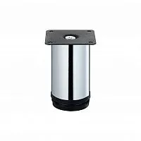 Ножка круглая регулируемая d50х100мм метал. хром Tech-Krep/Zitar 151290