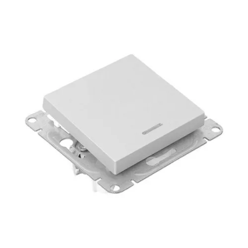 Выключатель 1-кл. СП Эпика с подсветкой механизм алюм. EKF UP1-SWA-14 фото 8