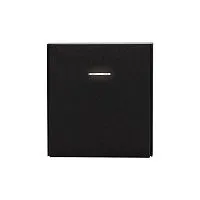 Выключатель проходной (переключатель) 1-кл. СП STRONG MIELE 10А с подсветкой антрацит Kranz KR-78-0716-5