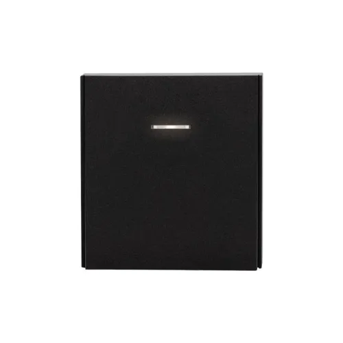 Выключатель проходной (переключатель) 1-кл. СП STRONG MIELE 10А с подсветкой антрацит Kranz KR-78-0716-5