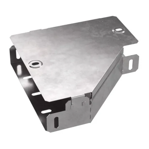 Переходник для лотка левый 200х100х50 с крышкой Стандарт Промрукав PR16.0489