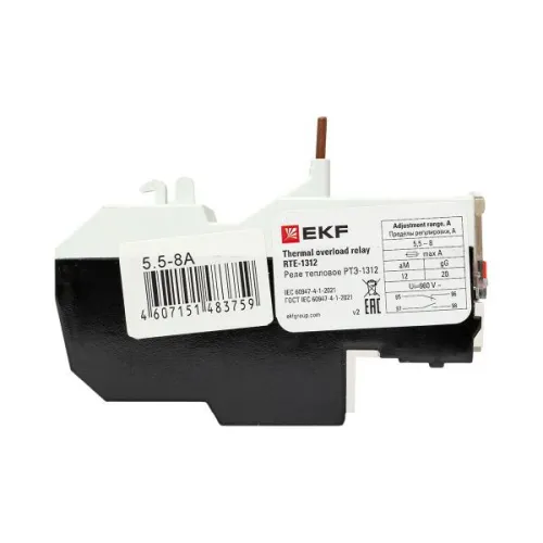 Реле тепловое РТЭ-1312 5.5-8А EKF rel-1312-5.5-8 фото 6