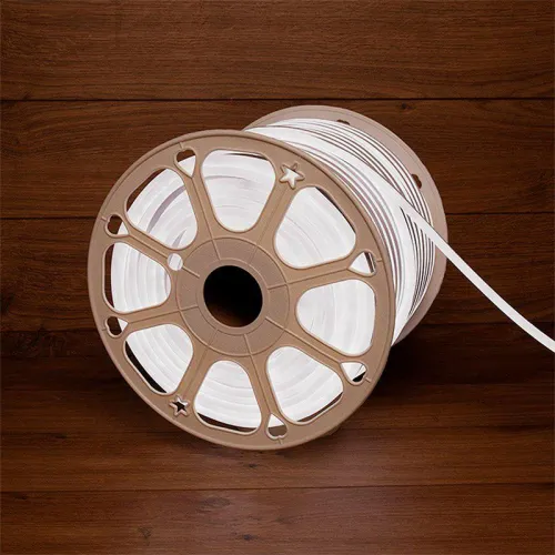 Шнур светодиодный гибкий неон SMD 8х16мм 120LED/м односторон. 24В бел. (уп.50м) Neon-Night 131-125