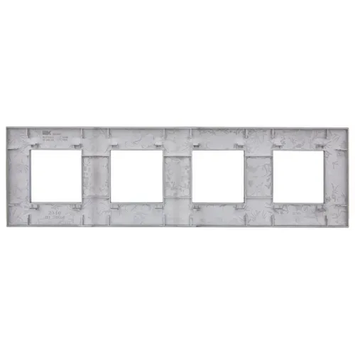 Рамка 4-м SKANDY SK-F04Gr сер. IEK SK-M42-K03 фото 4