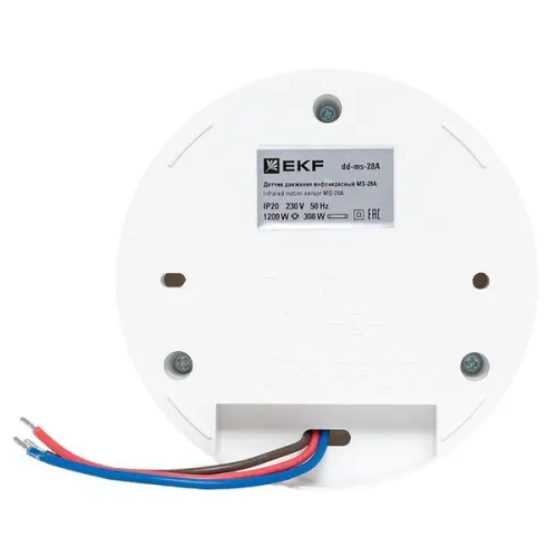 Датчик движения MS-28A (ДД) потолоч. 1200Вт 360град. до 6м IP20 EKF dd-ms-28A фото 5