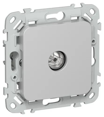 Розетка телевизионная оконечная СП FLITE РТВм-1-1-1-ФлА тип M экранир. механизм алюм. IEK FI-A13-O-K47