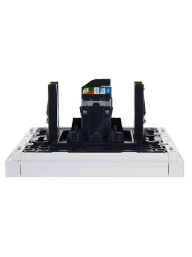 Розетка компьютерная RJ45 кат.5E FORTE&PIANO FP232 бел. IEK FP-K10-1-K01 фото 5