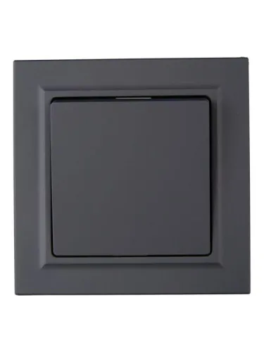 Выключатель 1-кл. СП BRITE ВСР10-1-0-БрГ 10А в сборе графит IEK BR-V10-0-10-K53-F фото 5