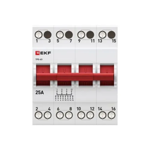 Переключатель трехпозиционный ТПС-63 4P 25А PROxima EKF TPS425 фото 3