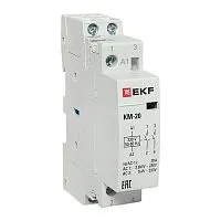Контактор модульный КМ 20А 2NО (1 мод.) EKF km-1-20-20