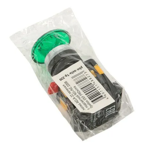 Кнопка "Грибок" AELA-22 NO+NC 220В с подсветкой зел. PROxima EKF pbn-aela-1g-220 фото 4