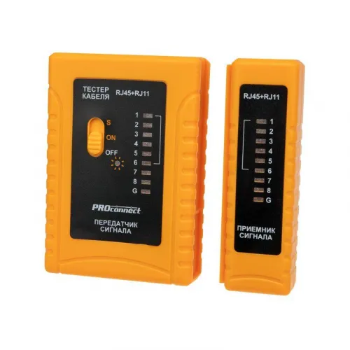 Тестер кабеля RJ45+RJ11 HT-C004 PROCONNECT 12-1006-4 фото 9