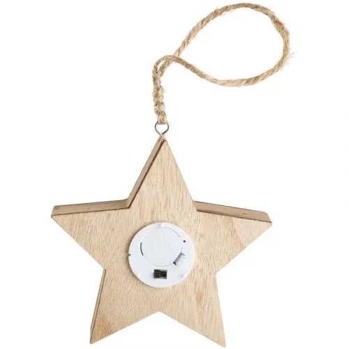 Фигура деревянная "Звездочка" 24х13х3.6см с подсветкой Neon-Night 504-022 фото 10