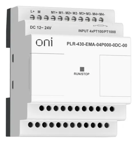 Модуль расширения входов выходов ПЛК 430 4 входа Pt100/Pt1000 24В DC ONI PLR-430-EMA-04P000-0DC-00