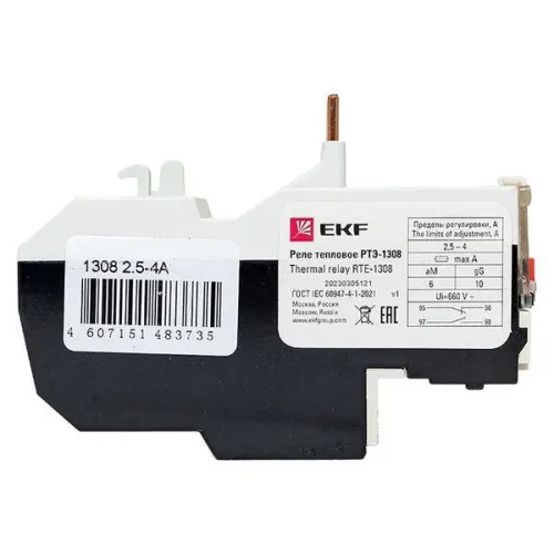 Реле тепл. РТЭ 1308 2.5-4А EKF rel-1308-2.5-4 фото 5