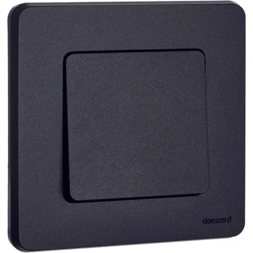 Выключатель кнопочный Inspiria 6А 250В без фиксации НО/НЗ механизм антрацит IEK 673693 фото 3