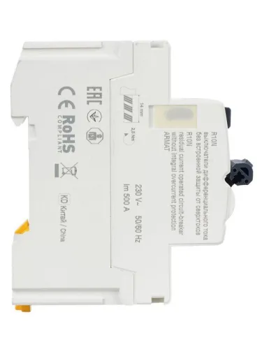 Выключатель дифференциального тока (УЗО) 2п 25А 30мА тип A ВДТ R10N ARMAT IEK AR-R10N-2-025A030 фото 7