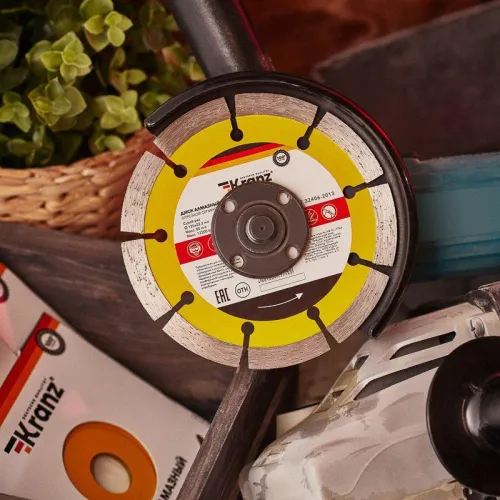 Диск отрезной алмазный сегментный 125х22.2мм Kranz KR-90-0101 фото 2