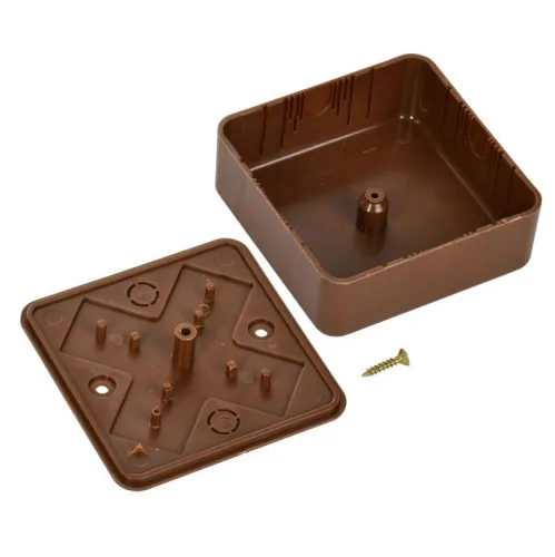 Коробка распаячная ОП КМ 75х75х28 дуб IEK UKO10-075-075-028-K24-E фото 2