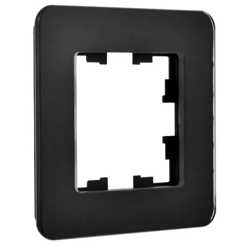 Рамка 1-м BRITE РУ-1-2-Бр стекло черн. RE IEK BR-M12-G-41-K02 фото 4