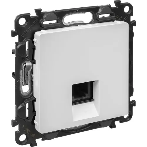 Розетка телефонная 1-м Valena Life RJ11 с лицев. панелью механизм бел. Leg 753438 фото 4