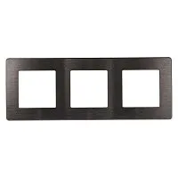 Рамка 3-м 12-5103-12 Эра12 сатин графит Эра Б0052525