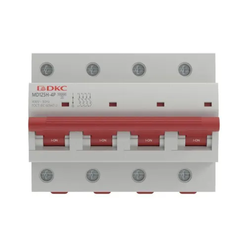 Выключатель автоматический модульный max типа MD125H 10кА 4п C 63А YON MD125H-4PC63 фото 2