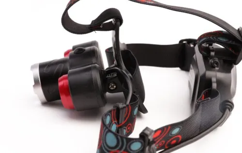 Фонарь налобный аккумуляторный LED5334 3.7В 3LED 5Вт фокус 2 ак. 4 реж. USB бокс черн. Ultraflash 15031 фото 6